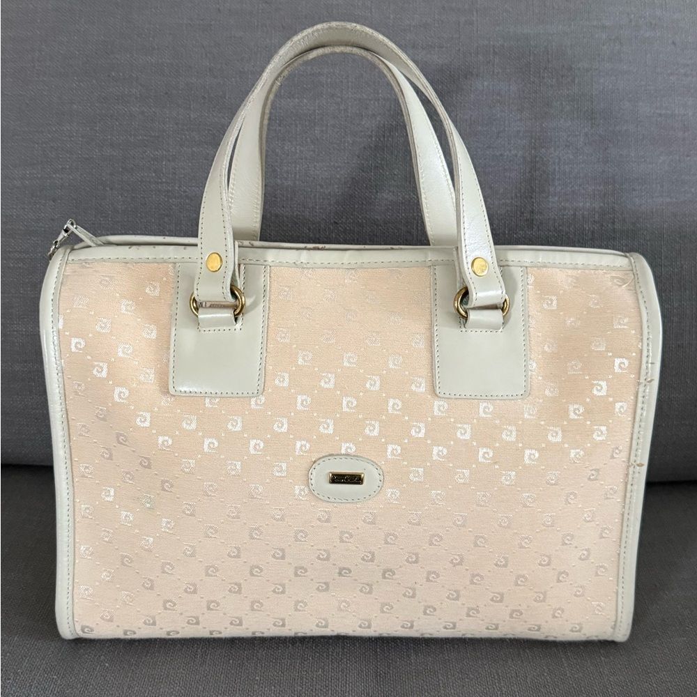 Vintage Pierre Cardin monogram Canvas Doctor Bag